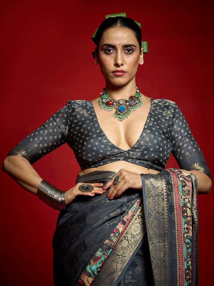 Printed Art Silk Saree