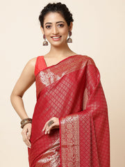 Zari Jaal Georgette Woven Saree