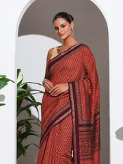 Digital Printed Art Silk Saree