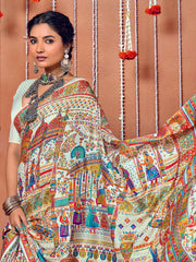Printed Art Silk Saree