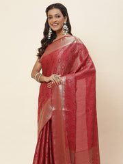 Light Brocade Woven Georgette Saree