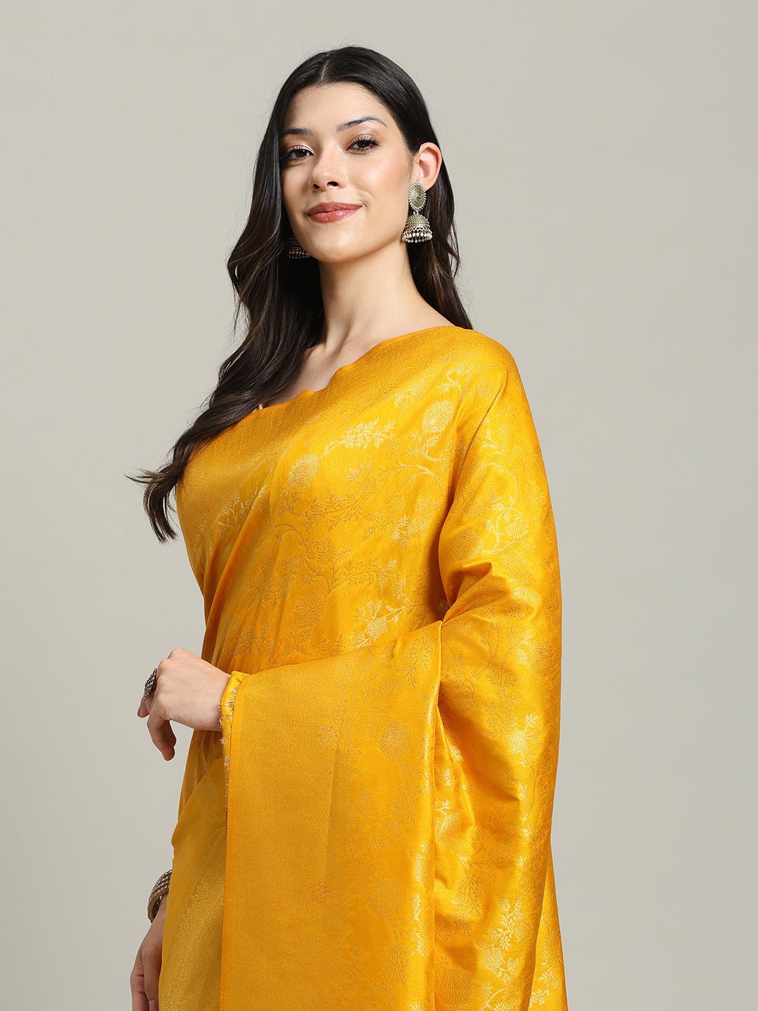 Zari Jaal Art Silk Woven Saree