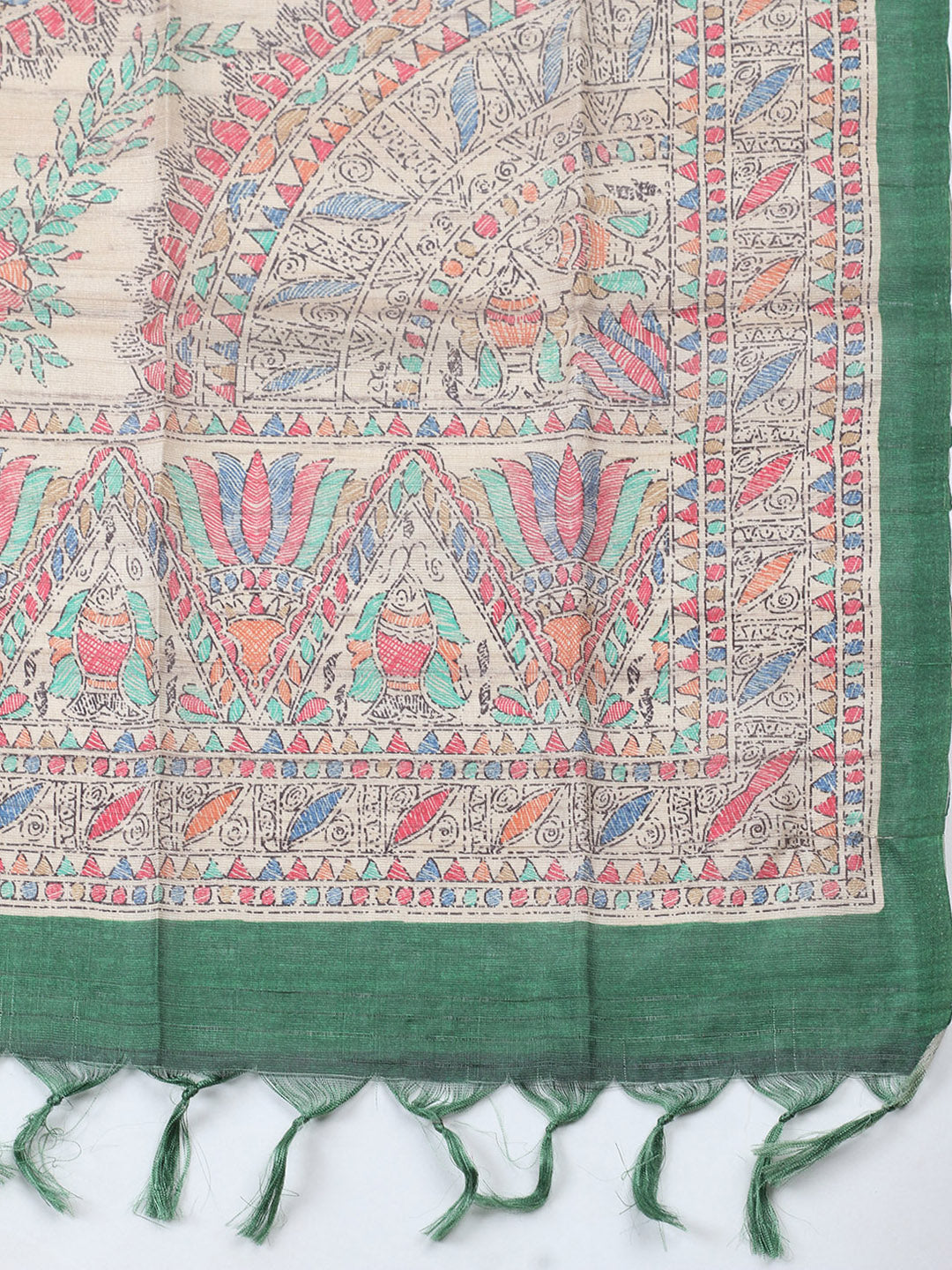 Embroidered Cotton Blend Unstitched Suit With Pant &amp; Dupatta
