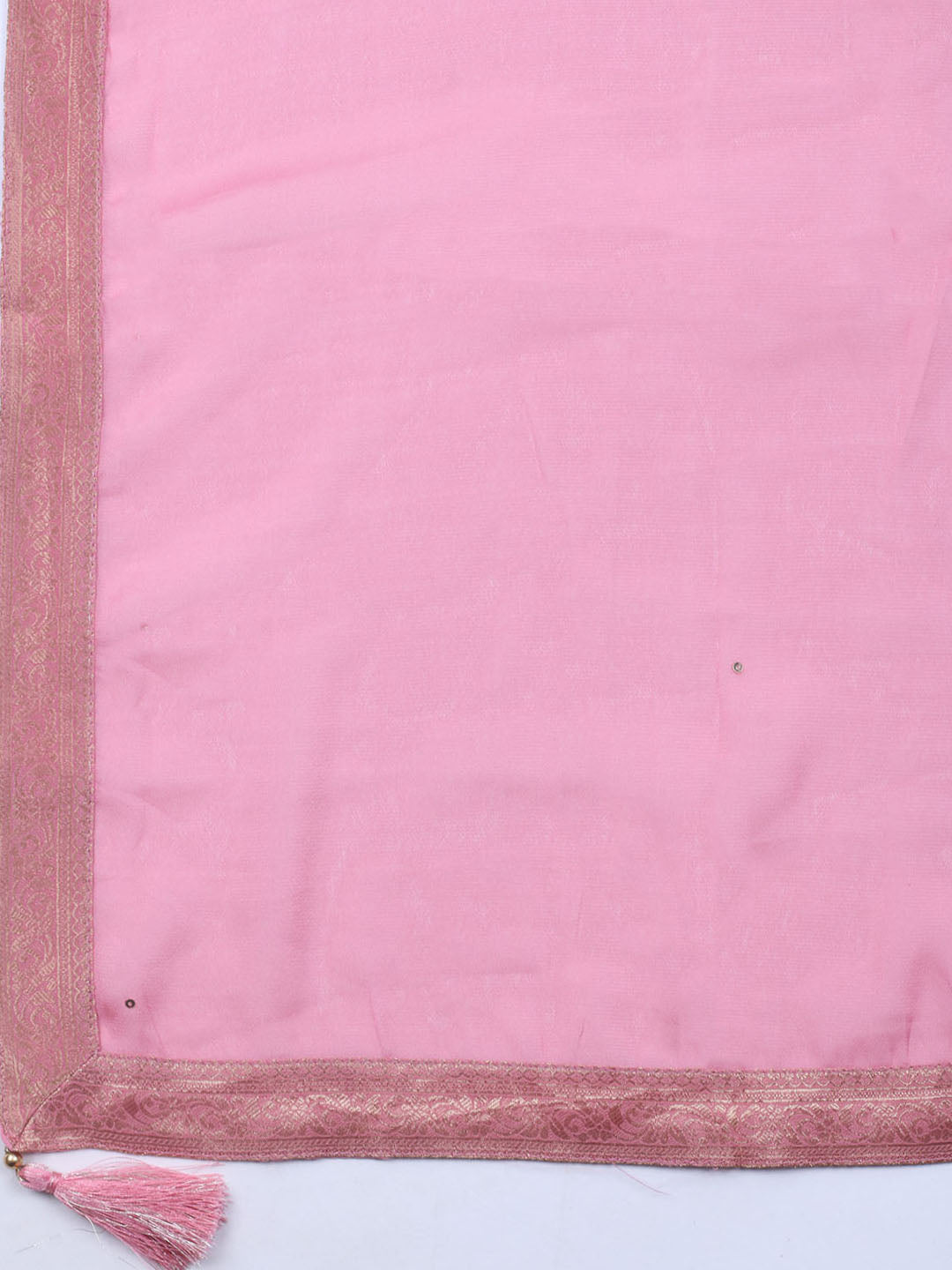 Brocade Chanderi Unstitched Suit With Dupatta
