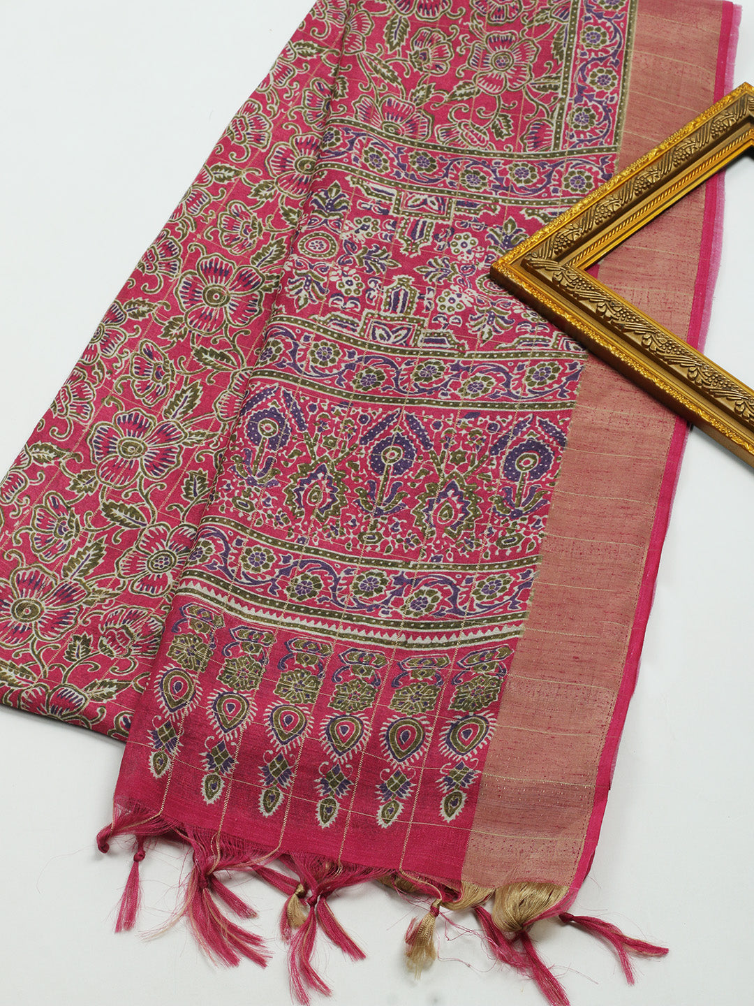 Printed Tussar Saree