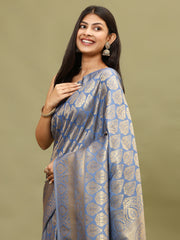 Zari Booti Woven Handloom Saree