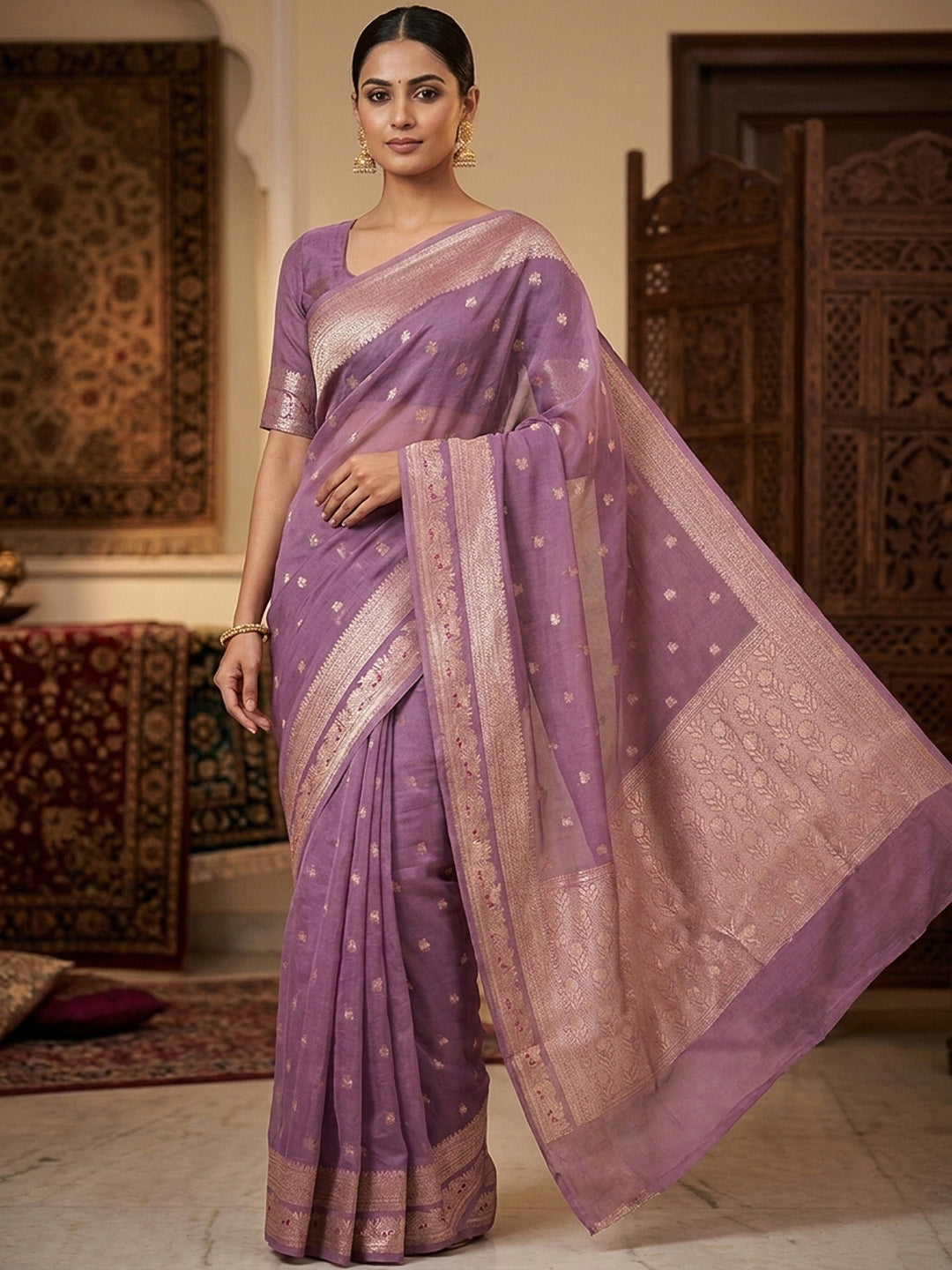 Zari Woven Art Silk Saree