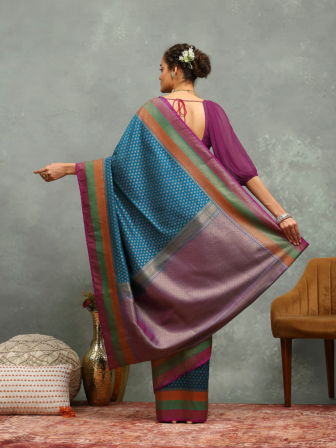 Wovn Border Art Silk Saree