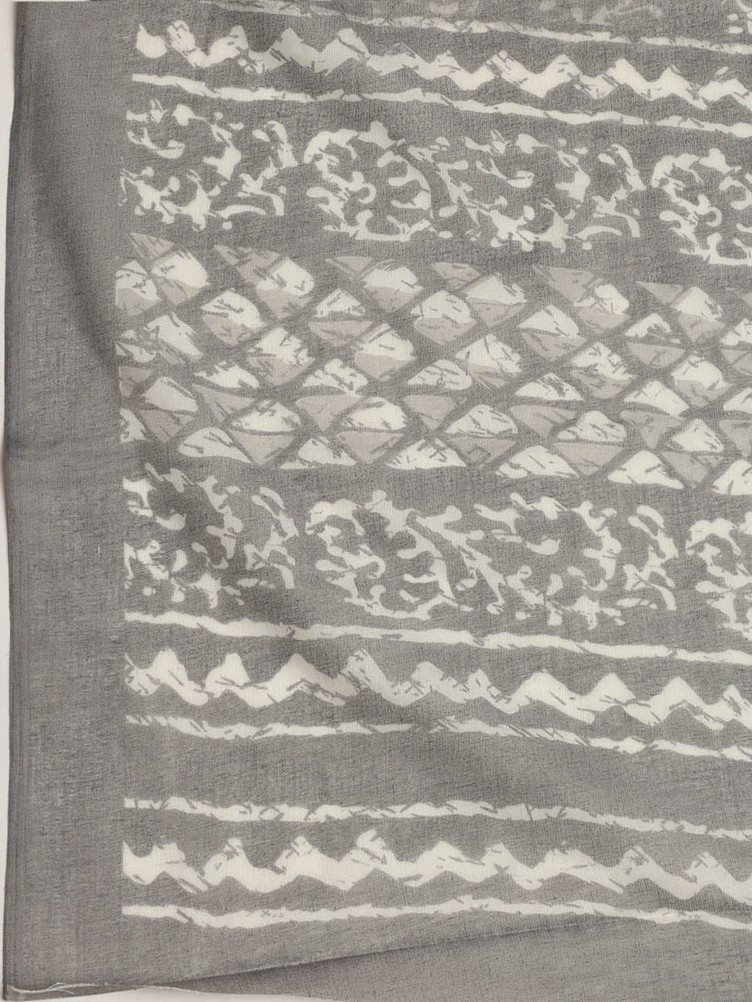 Printed Cotton Blend Unstitched Suit With Dupatta