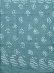 Printed Cotton Blend Unstitched Kurta With Pant & Dupatta