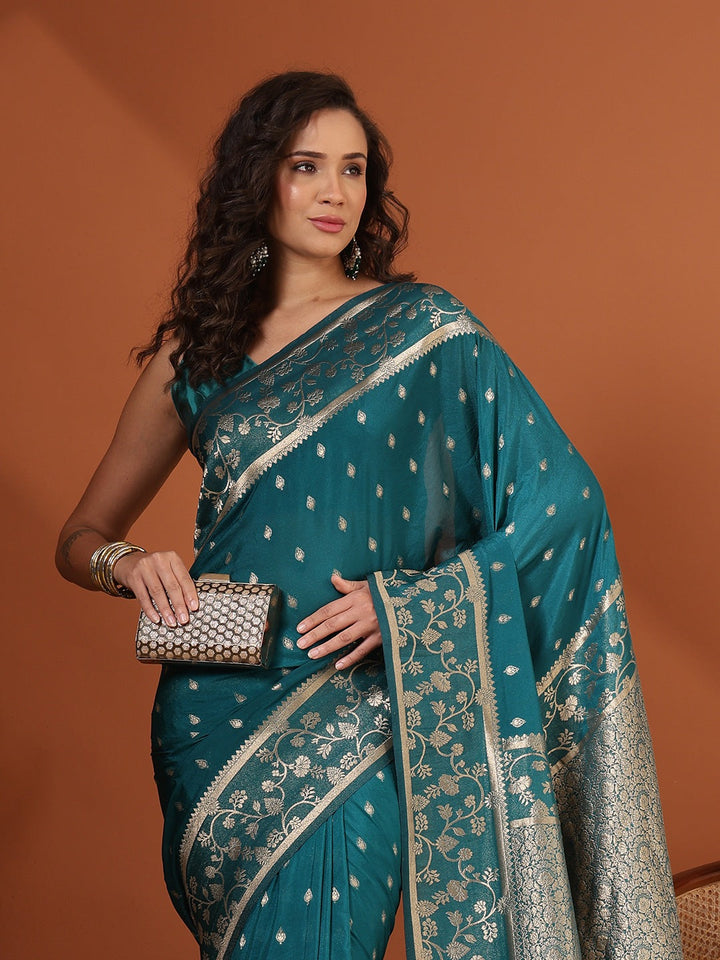 Plain Chiffon Saree