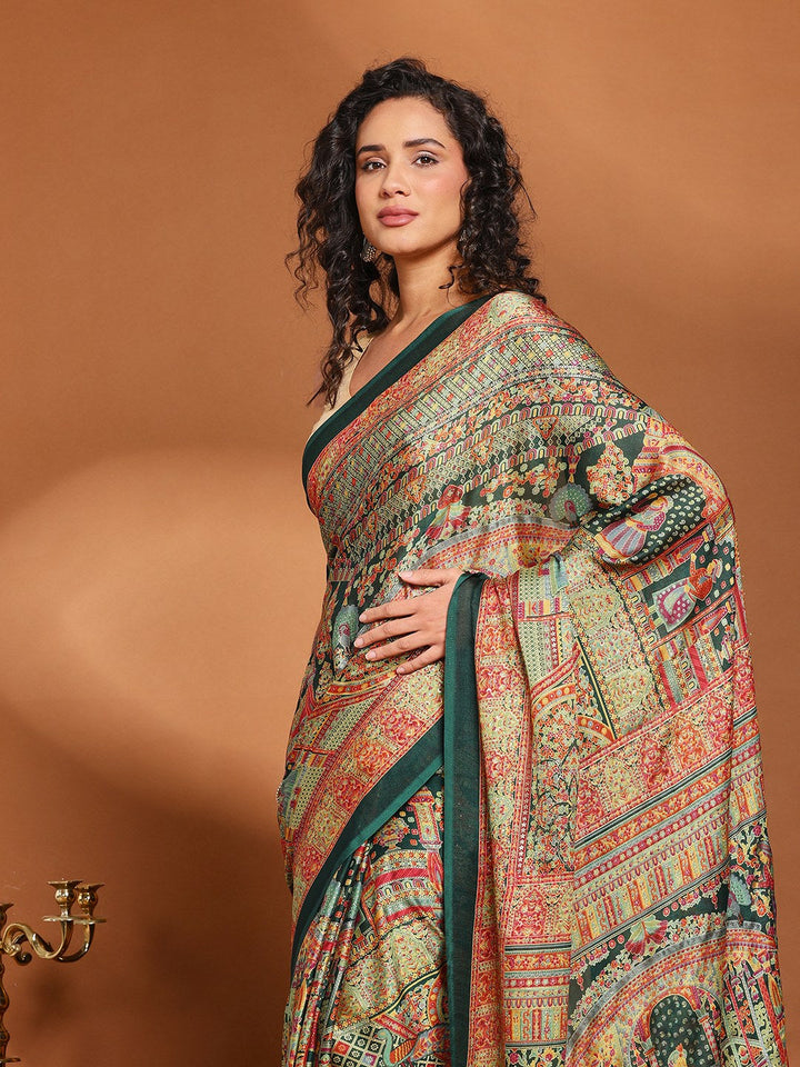 Printed Art Silk Saree