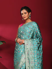 Woven Design Satin Saree