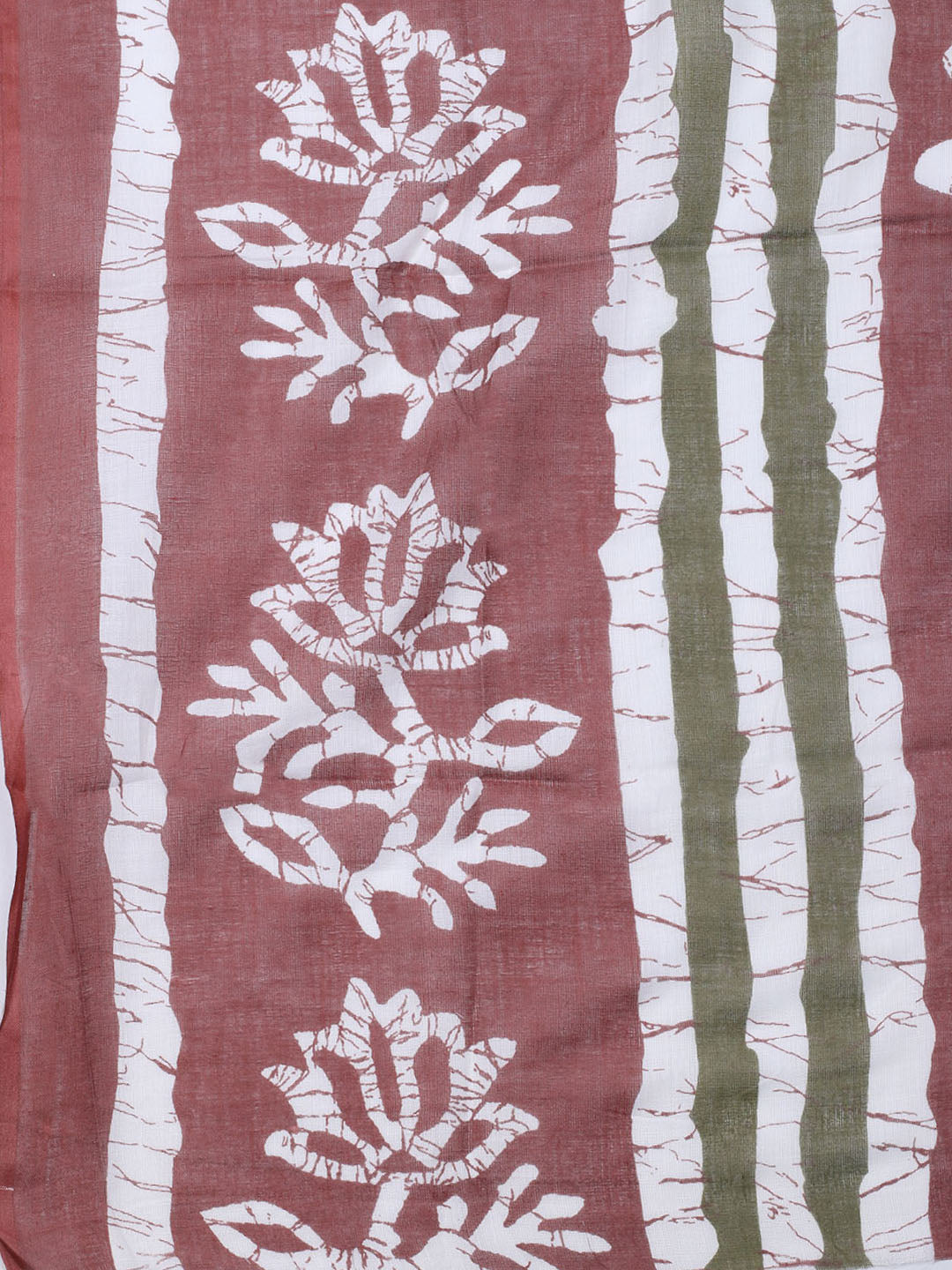 Printed Cotton Blend Unstitched Suit With Dupatta