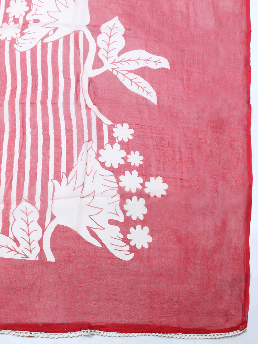 Embroidered Cotton Blend Unstitched Suit With Pant &amp; Dupatta