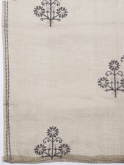 Neck Embroidered Cotton Blend Unstitched Suit With Dupatta