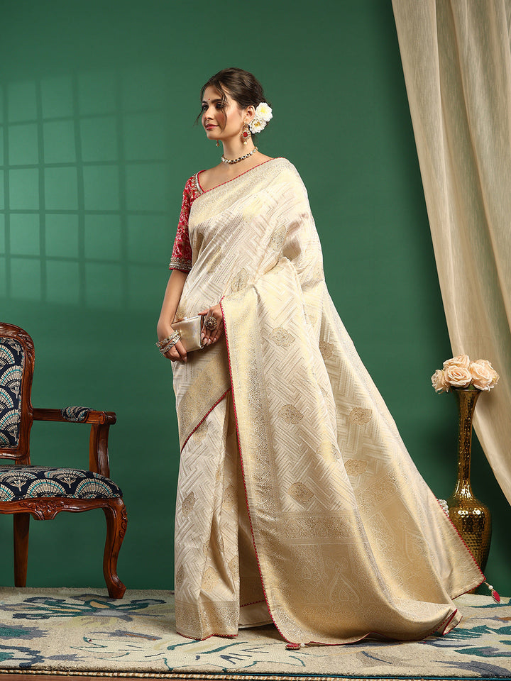 Embroidered Banarasi Saree