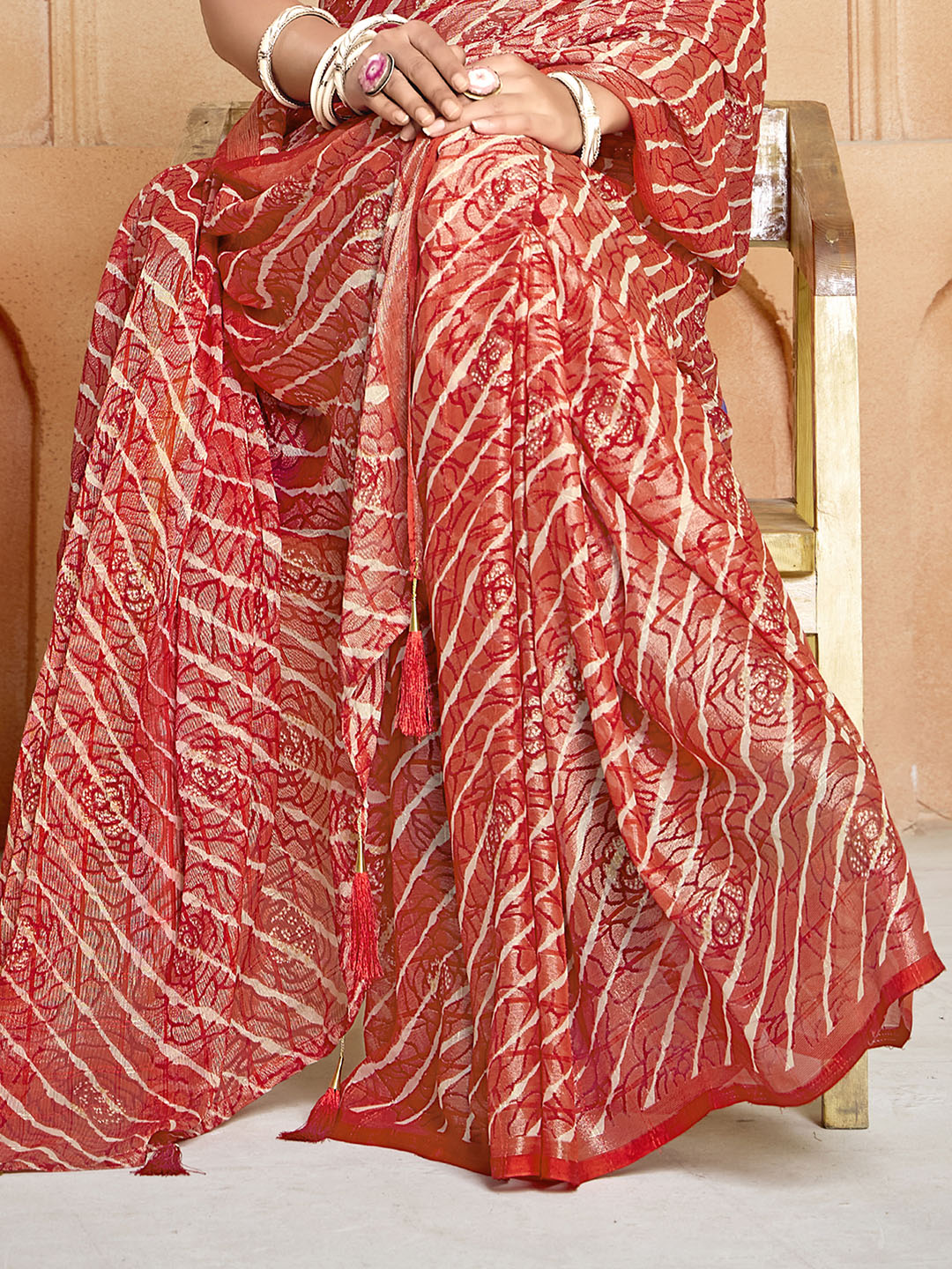 Digital Printed Chiffon Saree