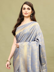 Zari Jaal Woven Handloom Saree