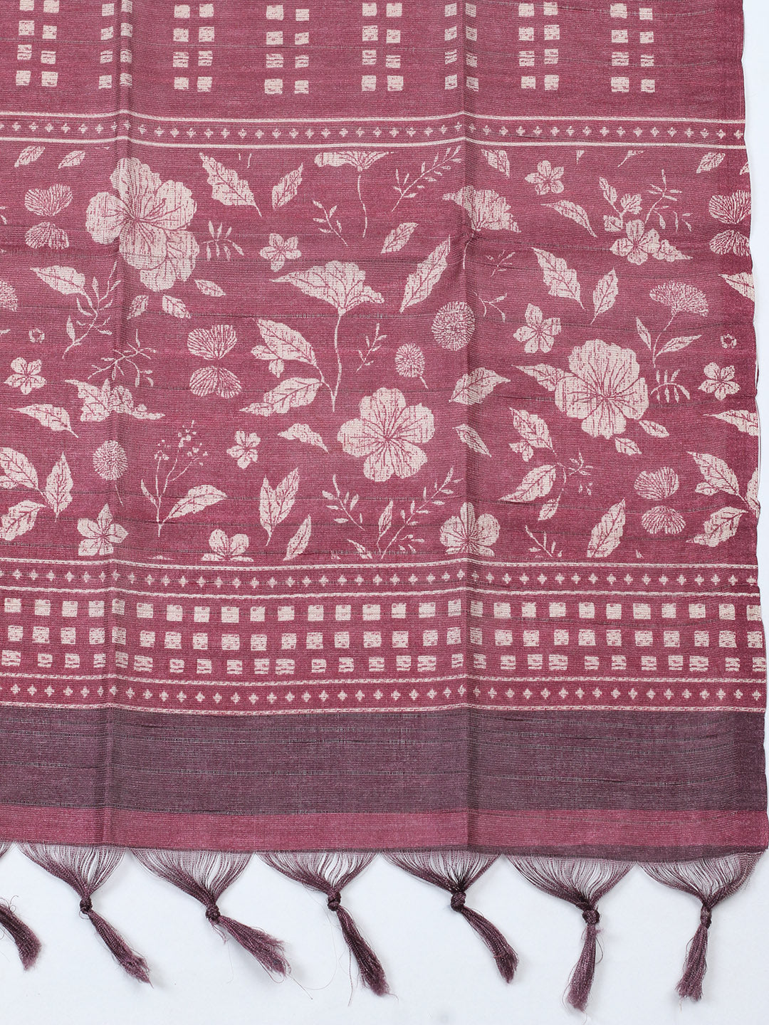 Embroidered Cotton Blend Unstitched Suit With Pant &amp; Dupatta