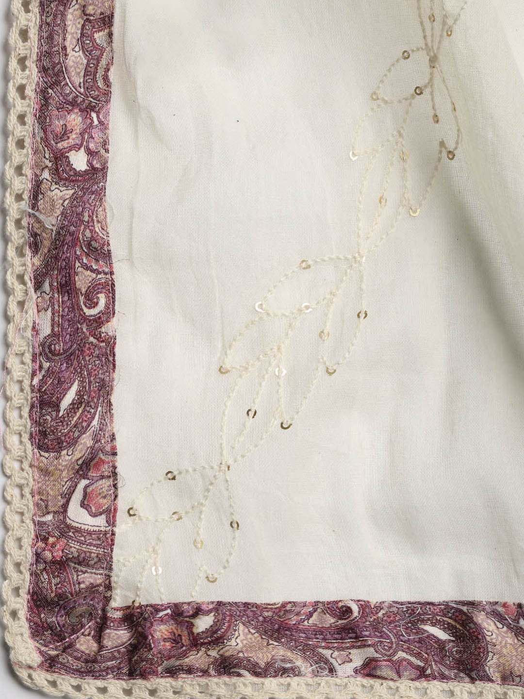 Embroidered Cotton Blend Unstitched Suit With Dupatta