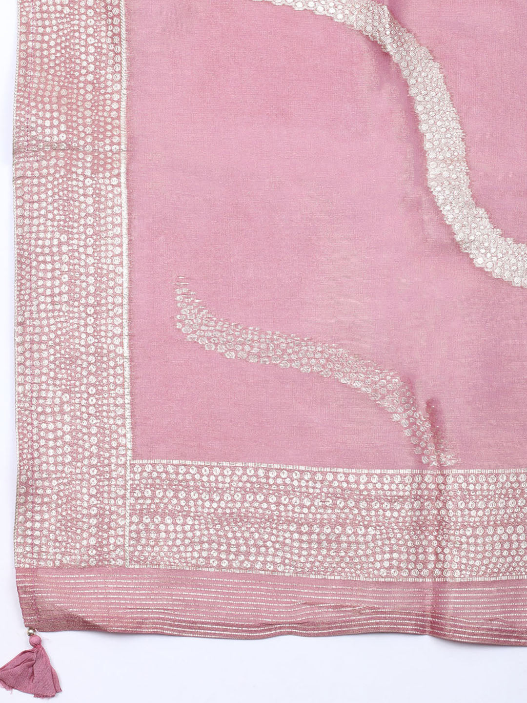 Embroidered Tissue Unstitched Suit With Dupatta