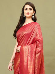 Zari Jaal Woven Handloom Saree