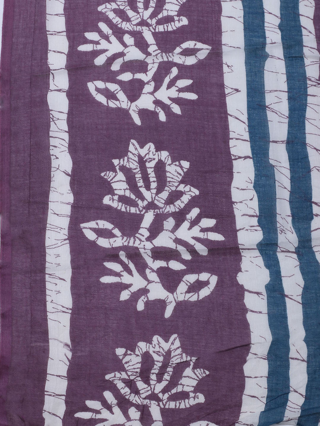 Printed Cotton Blend Unstitched Suit With Dupatta