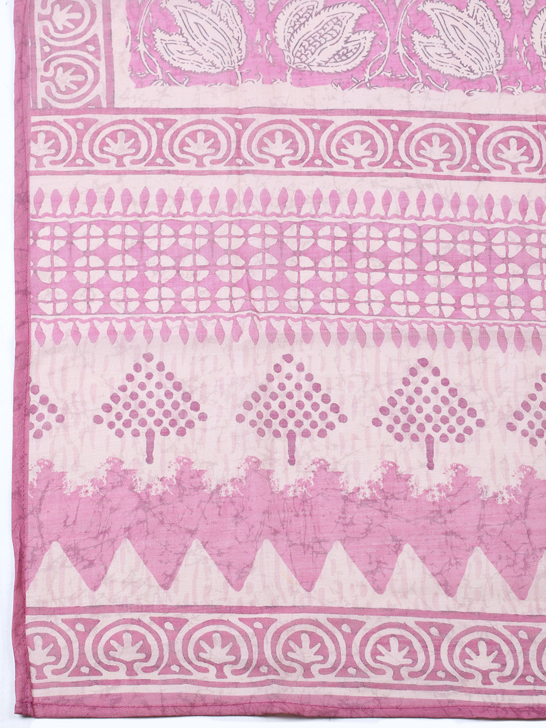 Embroidered Chanderi Unstitched Suit With Pant &amp; Dupatta