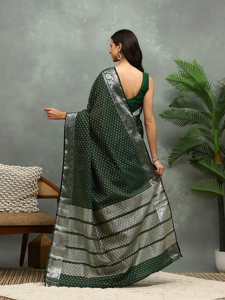 Woven Booti Art Silk Saree