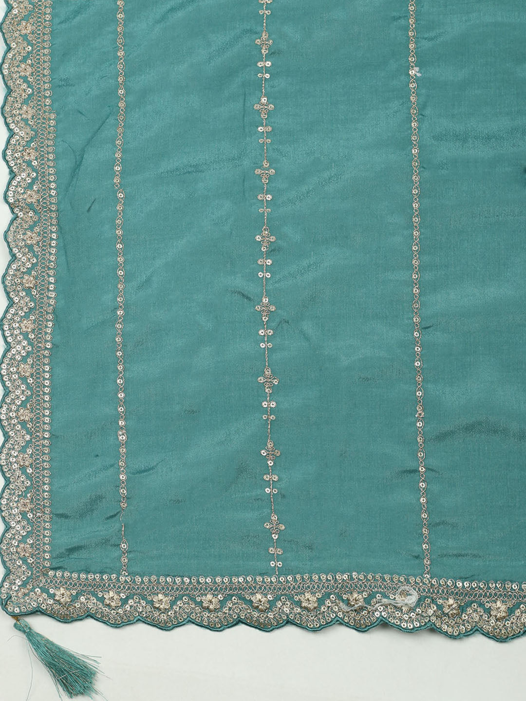 Woven Design Cotton Blend Unstitched Suit With Dupatta