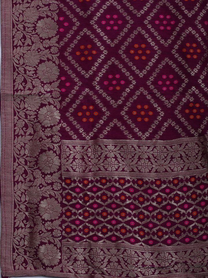 Embroidered Chanderi Unstitched Suit With Dupatta