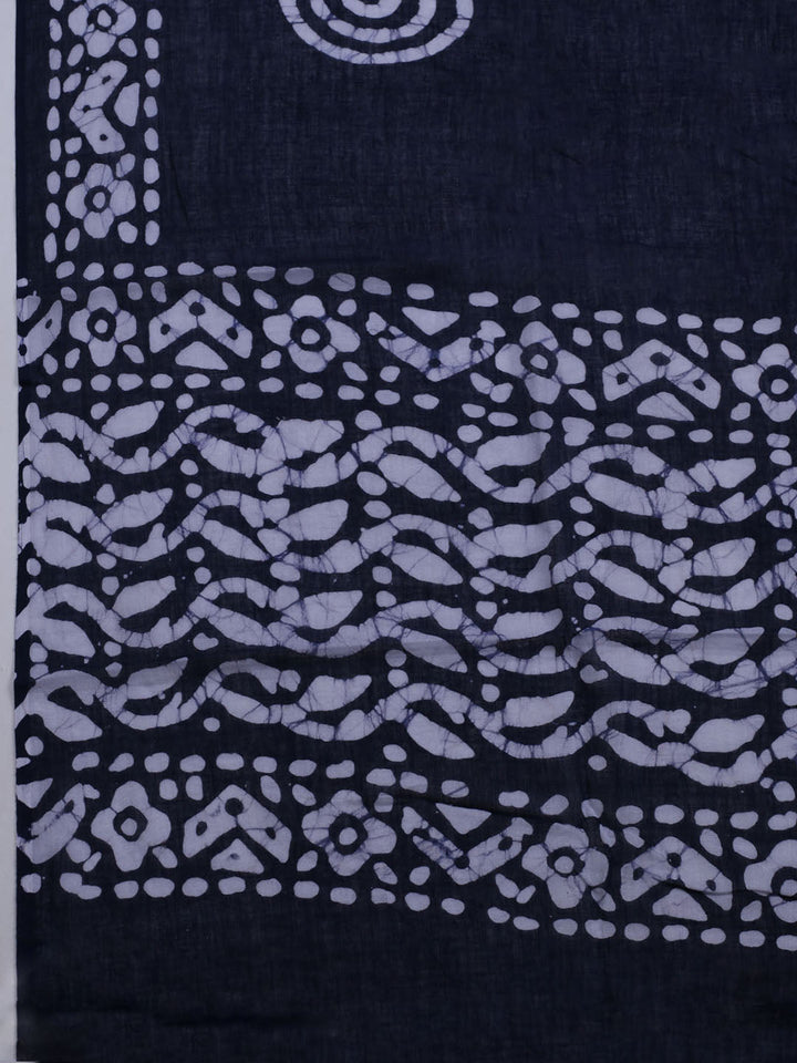 Printed Cotton Blend Unstitched Suit With Dupatta