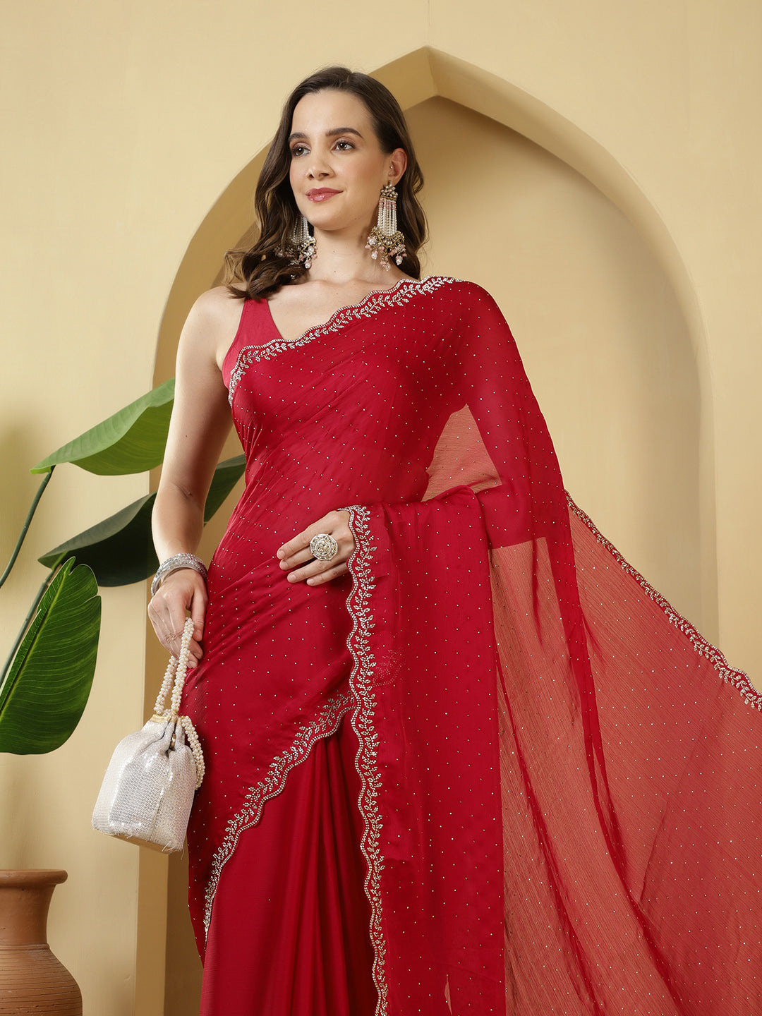 Digital Printed Chiffon Saree