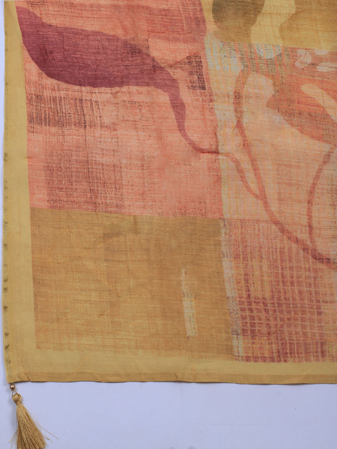 Zardozi Art Silk Unstitched Suit Piece With Dupatta