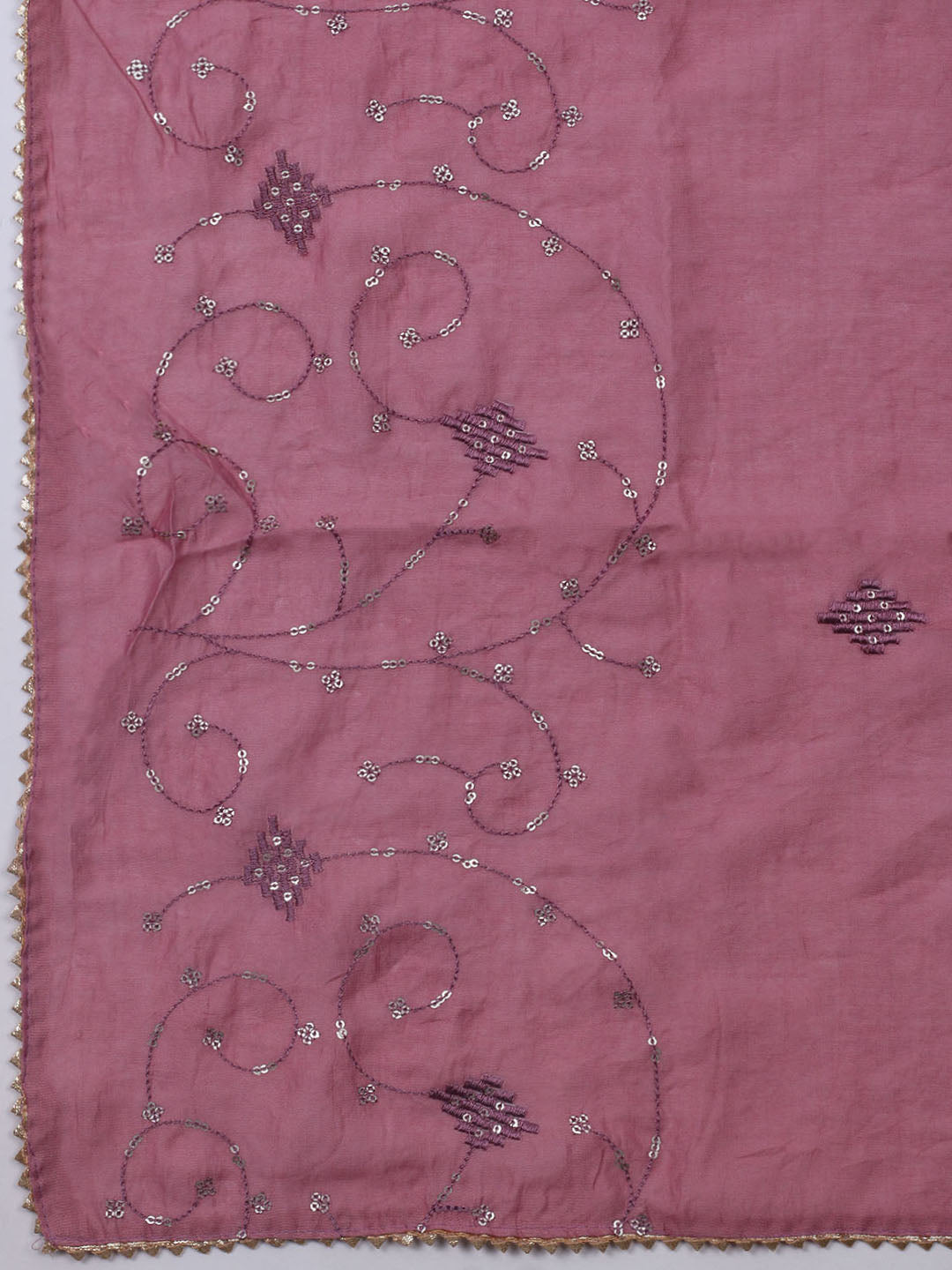 Printed Cotton Blend Unstitched Suit With Dupatta