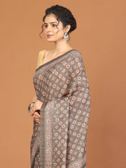 Digital Printed Tussar Woven Saree