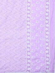 Embroidered Cotton Blend Unstitched Suit With Pant & Dupatta