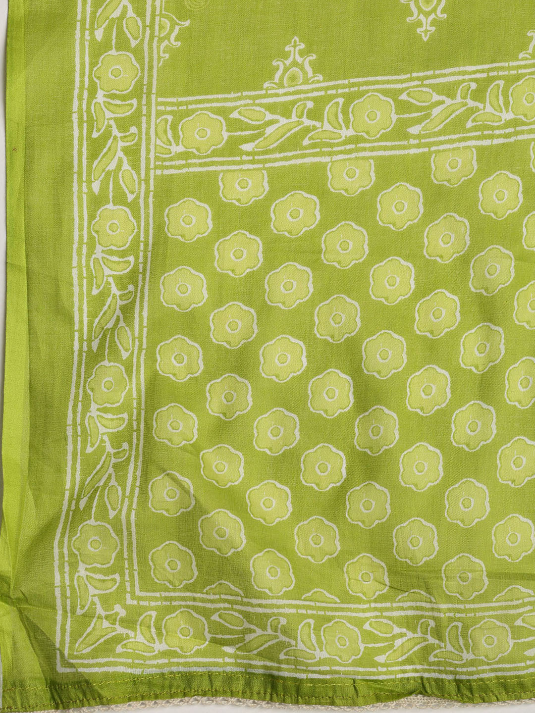 Neck Embroidered Cotton Blend Unstitched Suit With Dupatta