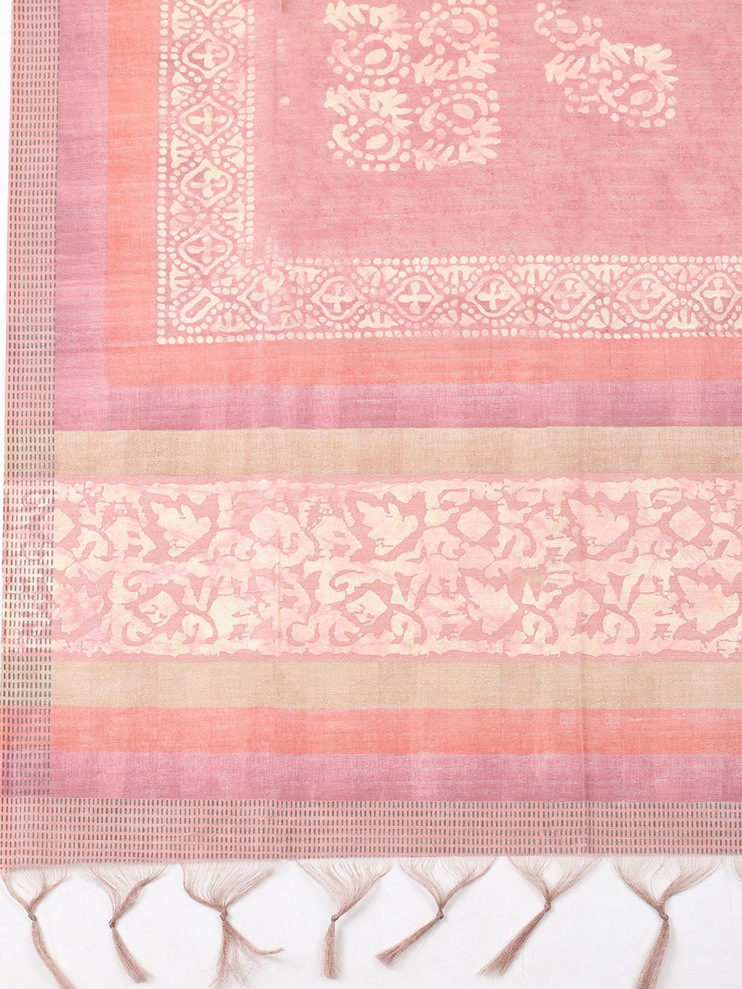 Embroidered Chanderi Unstitched Suit With Pant &amp; Dupatta