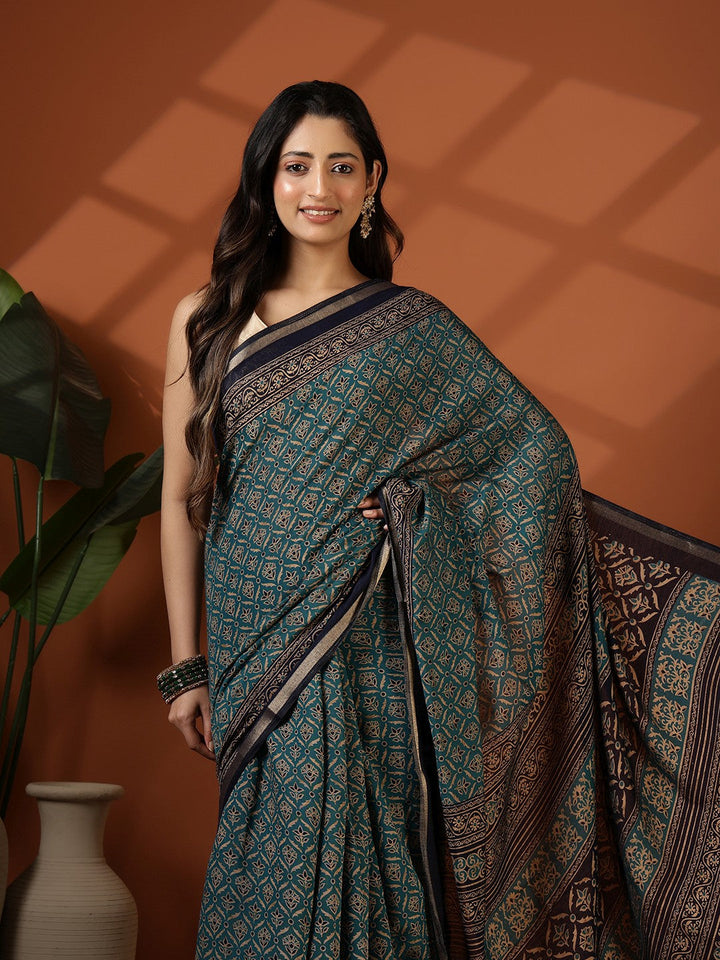 Digital Printed Art Silk Saree