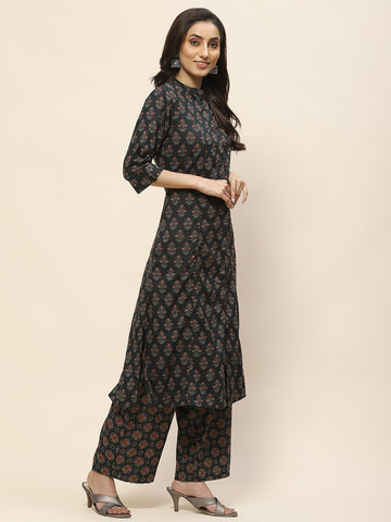 Printed Cotton Kurta Set