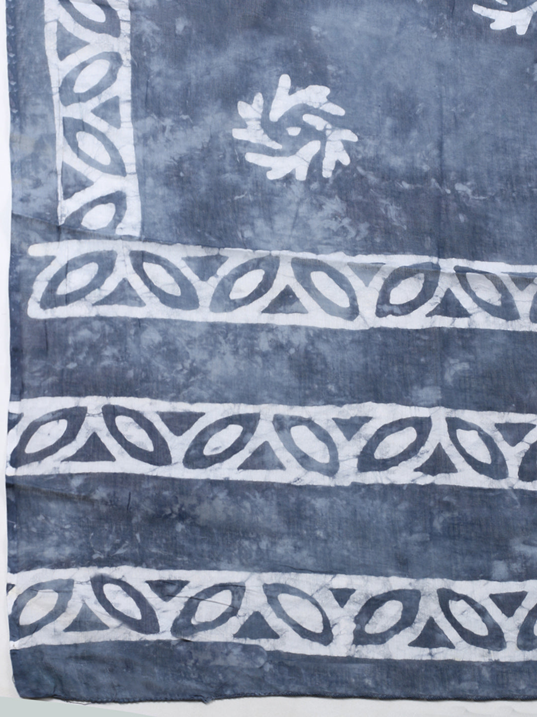 Embroidered Cotton Blend Unstitched Suit With Pant &amp; Dupatta