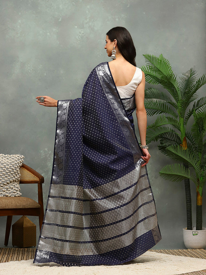 Woven Booti Art Silk Saree