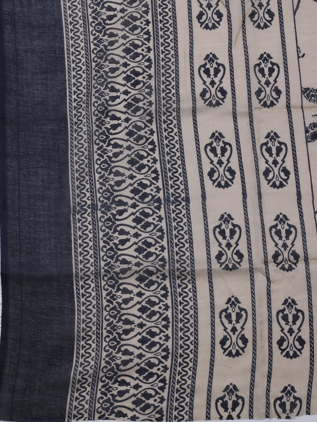 Printed Cotton Blend Unstitched Suit With Dupatta