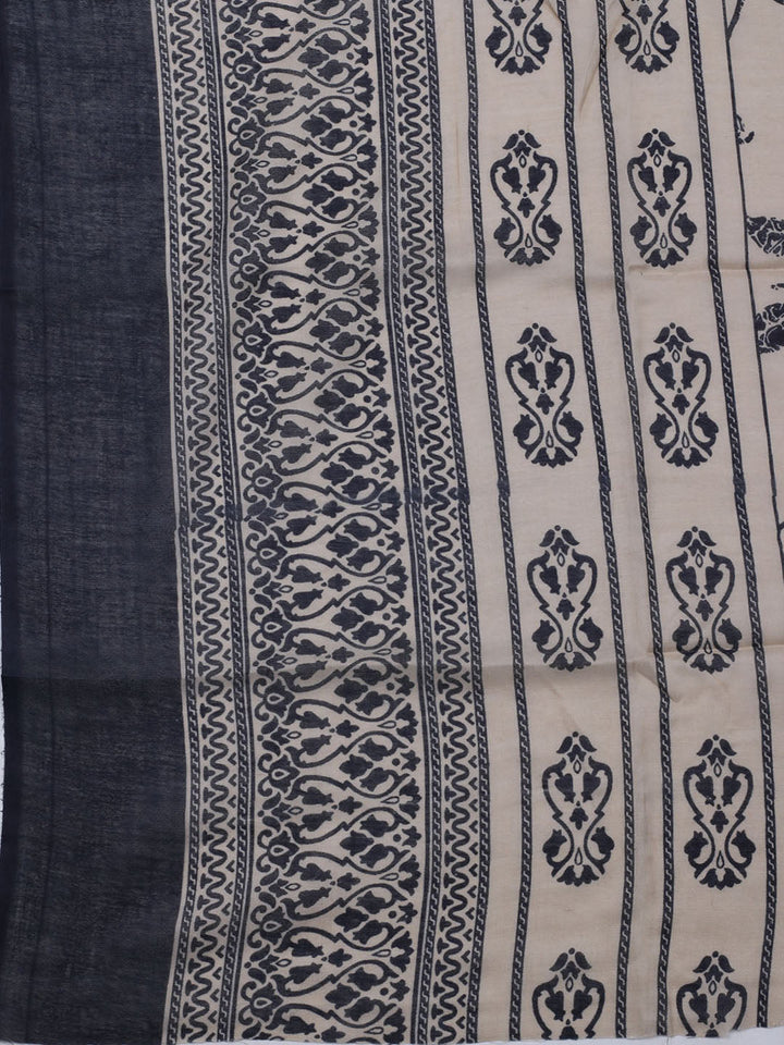 Printed Cotton Blend Unstitched Suit With Dupatta