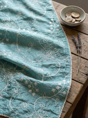 Printed Cotton Blend Unstitched Suit With Pant & Dupatta