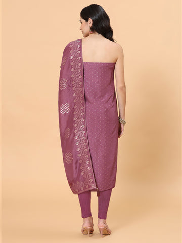 Neck Embroidered Handloom Unstitched Suit Piece With Dupatta