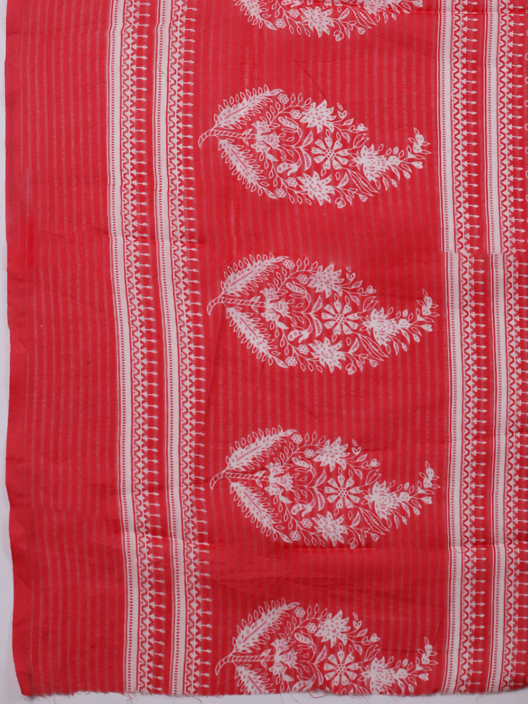 Sequence Work Cotton Blend Unstitched Suit With Dupatta