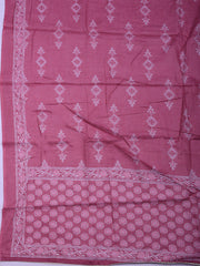 Printed Cotton Blend Unstitched Suit With Pant & Dupatta